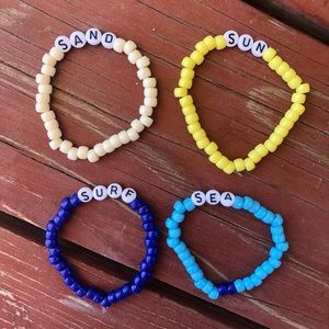 Sun sand surf sea bracelet set